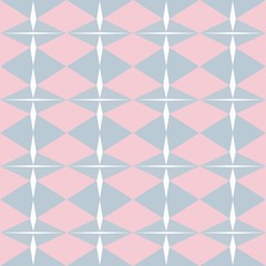 seamless pattern design with pastel blue, pastel pink and white smoke colors