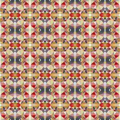abstract seamless pattern with tan, firebrick and dark slate gray colors