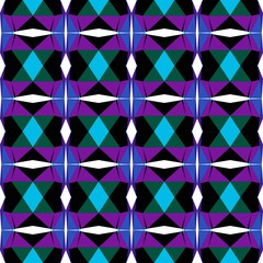 seamless repeating pattern simple with very dark green, dark turquoise and purple colors