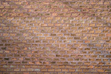 Close up brown  brick wall background.