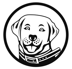 Sweety dog mascot cartoon character design vector eps format