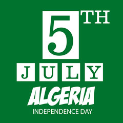 Algeria Independence Day.