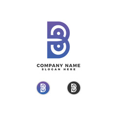 Modern Minimal Letter B Logo
