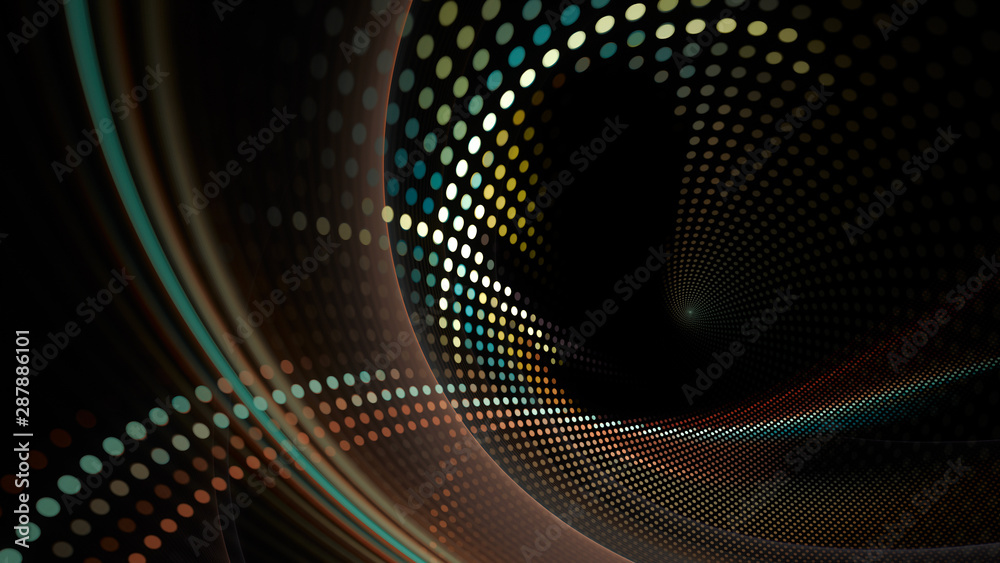 Fototapete abstract background element. fractal graphics series. three-dimensional composition of dynamic curve