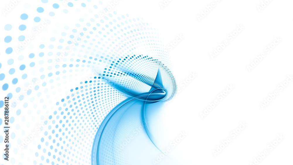 Fototapete abstract background element. fractal graphics series. three-dimensional composition of dynamic curve
