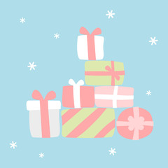 Many gifts - Christmas set 