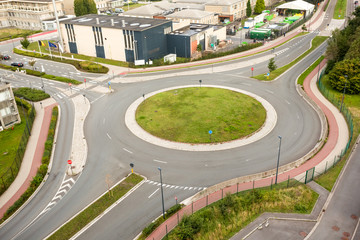 Roundabout roundabout or new construction