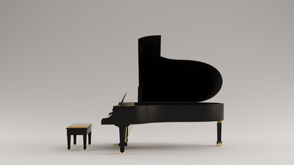 Black an Gold  Grand Piano © paul