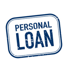 PERSONAL LOAN stamp on white