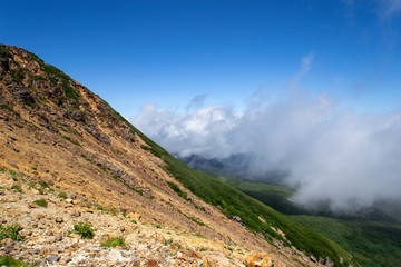 乗鞍　富士見岳と雲