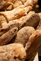many breads on a basket