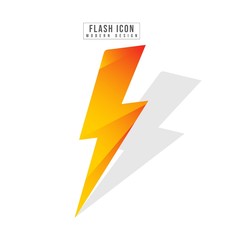 Flash icon modern design template