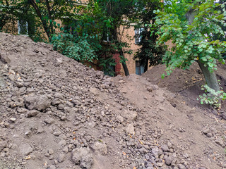 Large corner of the earth near the house