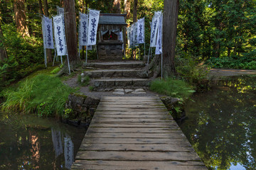 Fototapeta premium Important cultural property Iwakisan Shrine