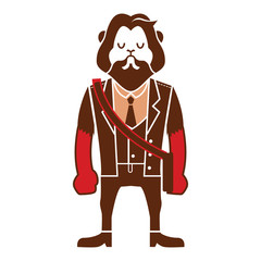 Lion Lawyer in Suit mascot vector illustrations