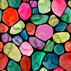 Pattern of color watercolor stains. Divorce, texture, isolated spots, background