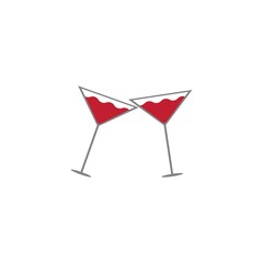 Drink logo template vector icon design