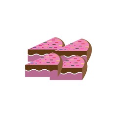 Cake logo template vector icon design