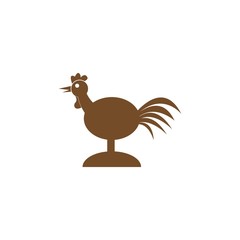 Rooster logo template icon design