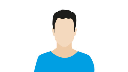  Male avatar icon. Man design.