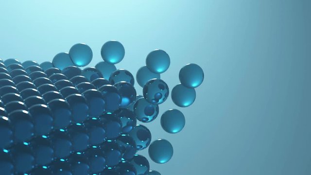 molecular structure dissolution, abstract science background