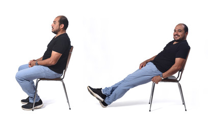 man sitting on a chair