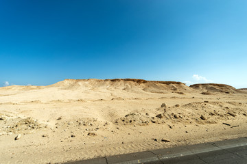 The Sahara desert along the coast of the Red Sea, near Marsa Alam, Egypt, Africa