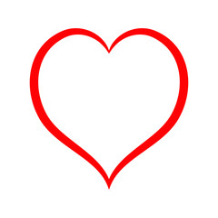 Hand drawn heart vector icon