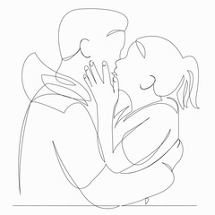 lovers kiss