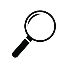 Magnifying glass vector icon. magnifier illustration symbol. search logo or sign. For web sites or mobile device.