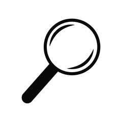 Magnifying glass vector icon. magnifier illustration symbol. search logo or sign. For web sites or mobile device.
