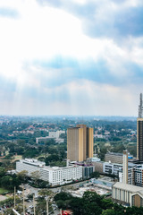 Fototapeta premium Skyline of Nairobi City in Kenya