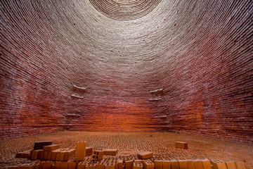 Brick Kiln interior, Mekong Delta, Vietnam