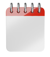 Blank desktop calendar - template.