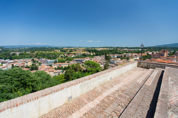 View to the town of Colle di Val d`Elsa, Italy