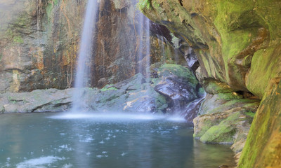 Black pool, natural swimming pool in Isalo national park