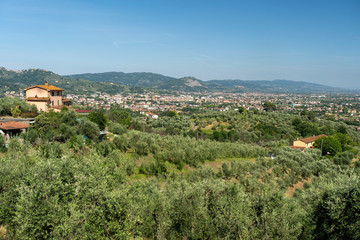 Fototapeta premium Rural landscape from Buggiano Castello, Tuscany