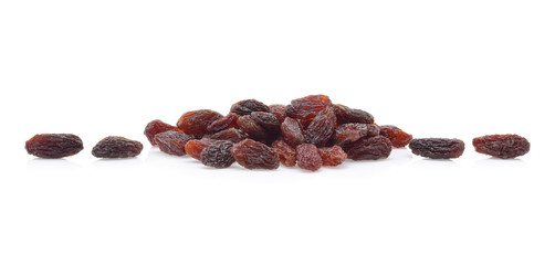Dried Raisins isolated on white background