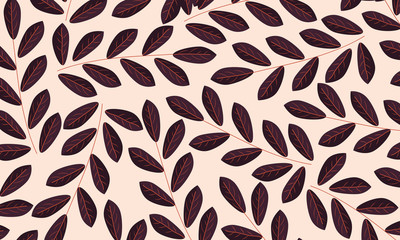A flower leaves pattern background