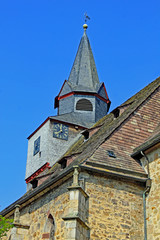 Fototapeta na wymiar Historische Wallfahrtskirche in Gottsbüren (1331, Hessen)