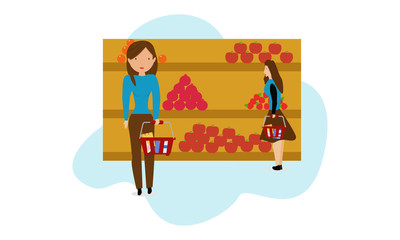 Cartoon Girl Character illustration