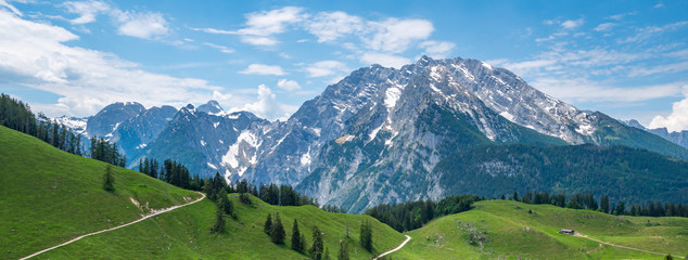 Panorama des Watzmann in Berchtesgaden