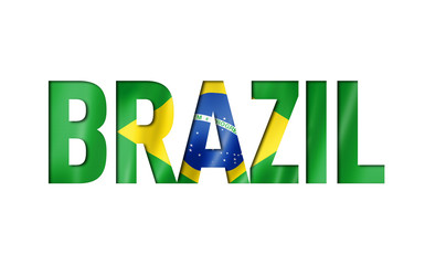 brazilian flag text font