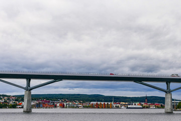 Sundsvall, Sweden The E-4 highway bridge