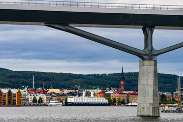 Sundsvall, Sweden The E-4 highway bridge