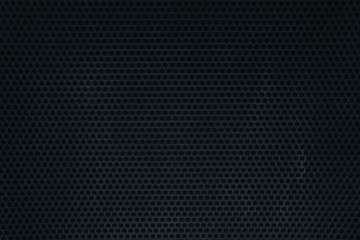 Dark Metal Perforated Wall Texture Background.