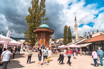 Pigeon Square and Sebilj