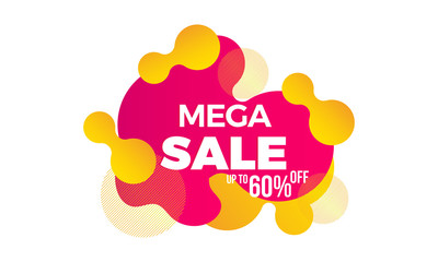 Mega sale offer background