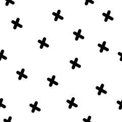 Vector background tic tac toe. Black and white vector background. Template for textile, banner, notebook, social networks and other uses.