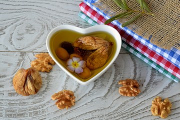 soup with mushrooms and bread